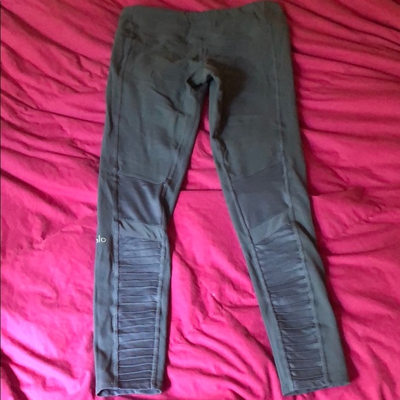 Alo Grey Moto Legging - Picture 2 of 3